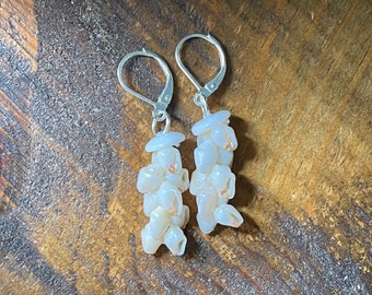 Niihau Shell Earrings | Niihau Momi Pikake Earrings | Niihau Shells Vintage Momi Dangle Earrings #916