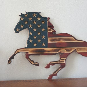 American Flag, Horse cutout