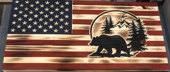 American Flag, Bear - Etsy