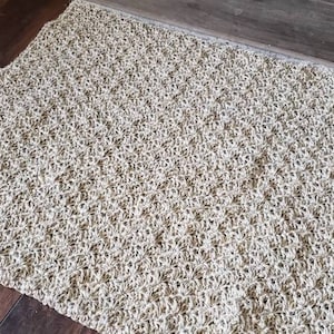 Hemp Twine Entryway Rug, Hand Crochet Rug, Heavy Duty Rug, Hemp Rug, Natural Home Rug, Zero Waste Home, Ecofriendly Rug, Natural Fiber Rug