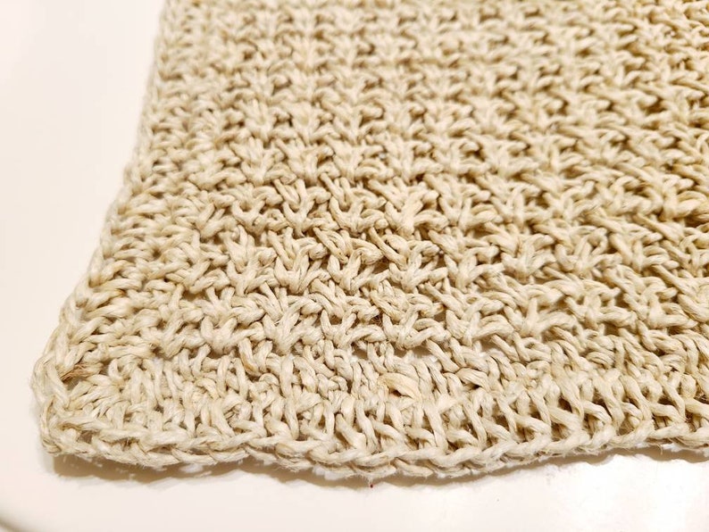 Hemp Washcloth, Washcloth, Hemp Sponge, Hemp Dishcloth, Hemp Cleaning Pads, Hemp Scrubber, Hemp, Natural, Ecofriendly, Zero Waste image 7