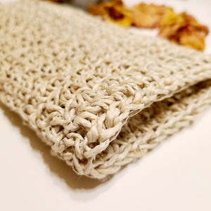 Hemp Washcloth, Washcloth, Hemp Sponge, Hemp Dishcloth, Hemp Cleaning Pads, Hemp Scrubber, Hemp, Natural, Ecofriendly, Zero Waste image 4