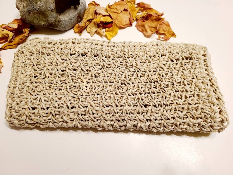 Hemp Washcloth, Washcloth, Hemp Sponge, Hemp Dishcloth, Hemp Cleaning Pads, Hemp Scrubber, Hemp, Natural, Ecofriendly, Zero Waste image 9