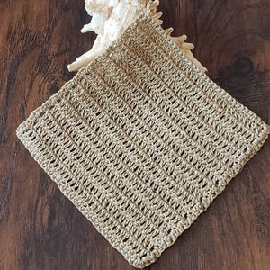 Crochet Kit / DIY Crochet Kit Dishcloth Kit / Simple Crochet Beginner Kit /  Eco-friendly Sustainable Recycled Gift for Crocheter 