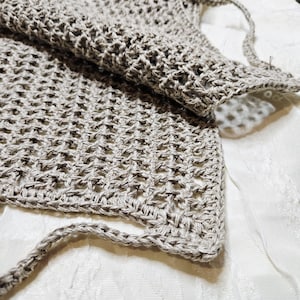 Hemp Back Scrubber | Hand Crocheted Exfoliating Bath Strap | Eco-Friendly Plastic-Free Shower Scrub