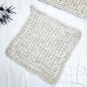 Crochet Hemp Washcloth Natural Eco-Friendly Skin Exfoliation