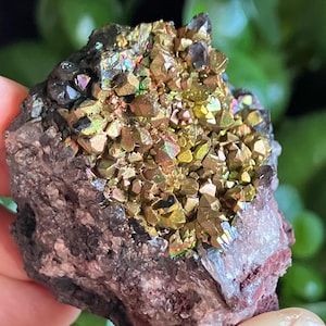 New Find!: Iridescent Goethite over Quartz | Spain