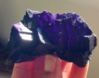 Saturated Purple Musquiz Fluorite Cluster | Old Stock | Coahuila Mexico