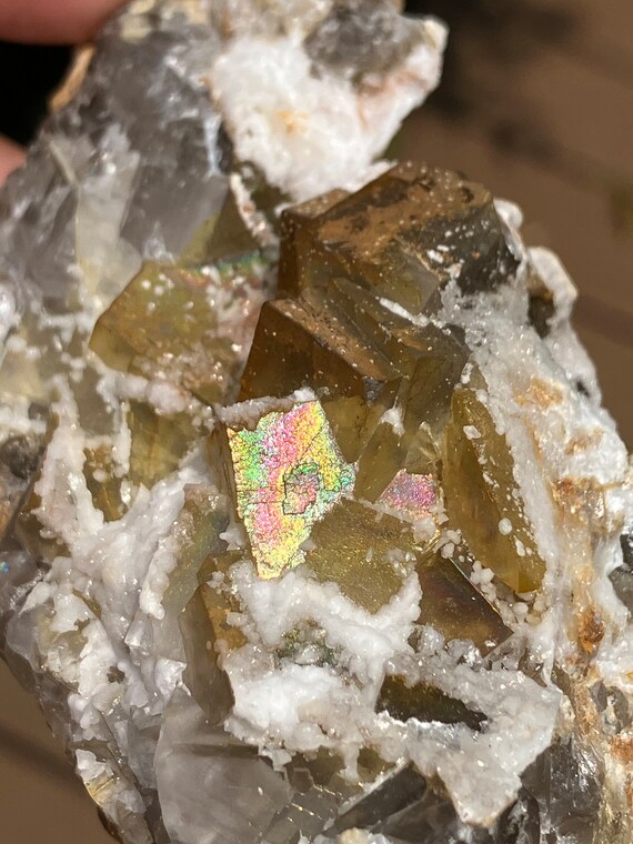 Iridescent Fluorite Cluster | Loralai District | Baluchistan Pakistan