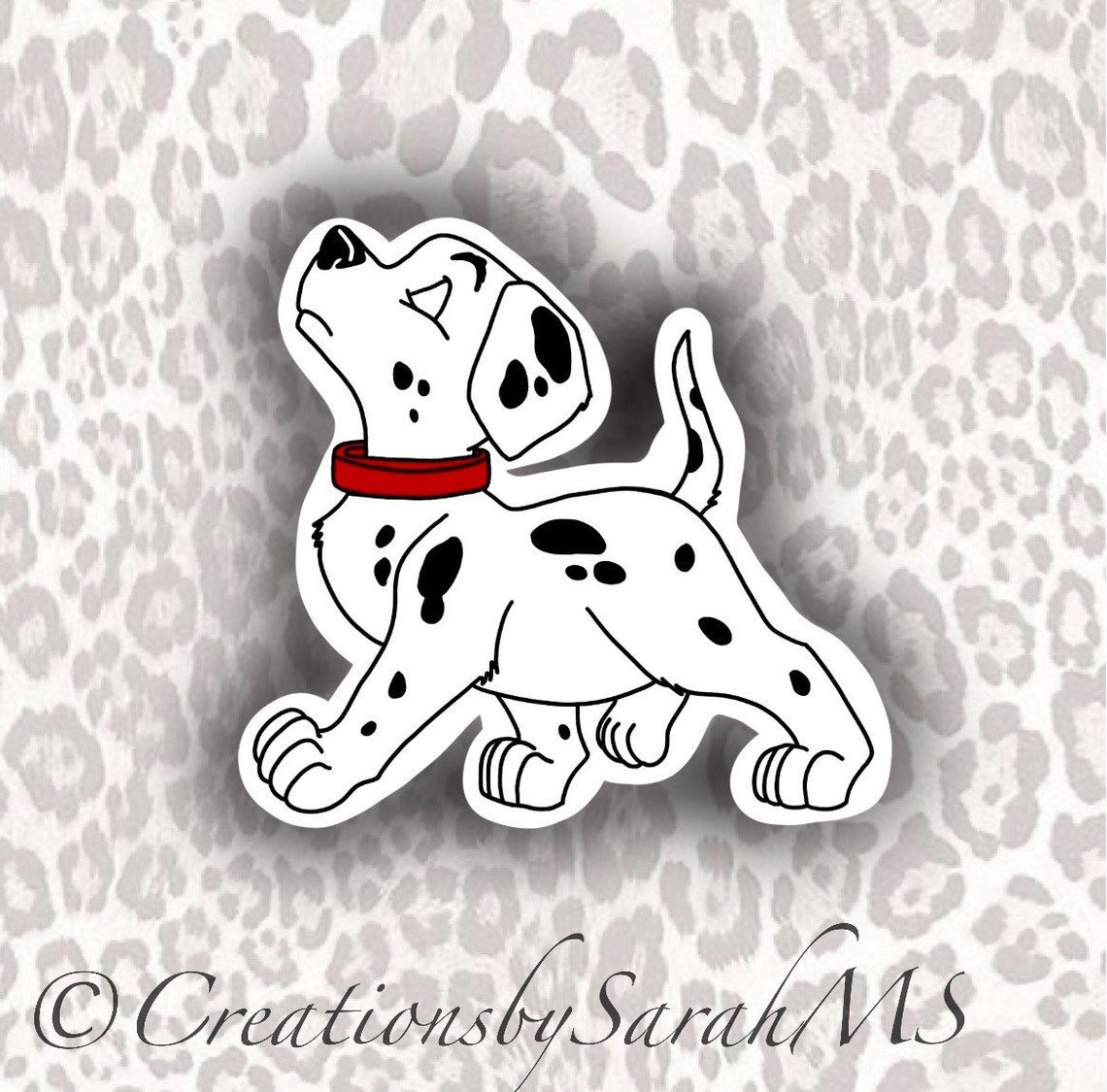 Dalmatian Sticker Dog Sticker Vinyl Sticker Sticker Etsy