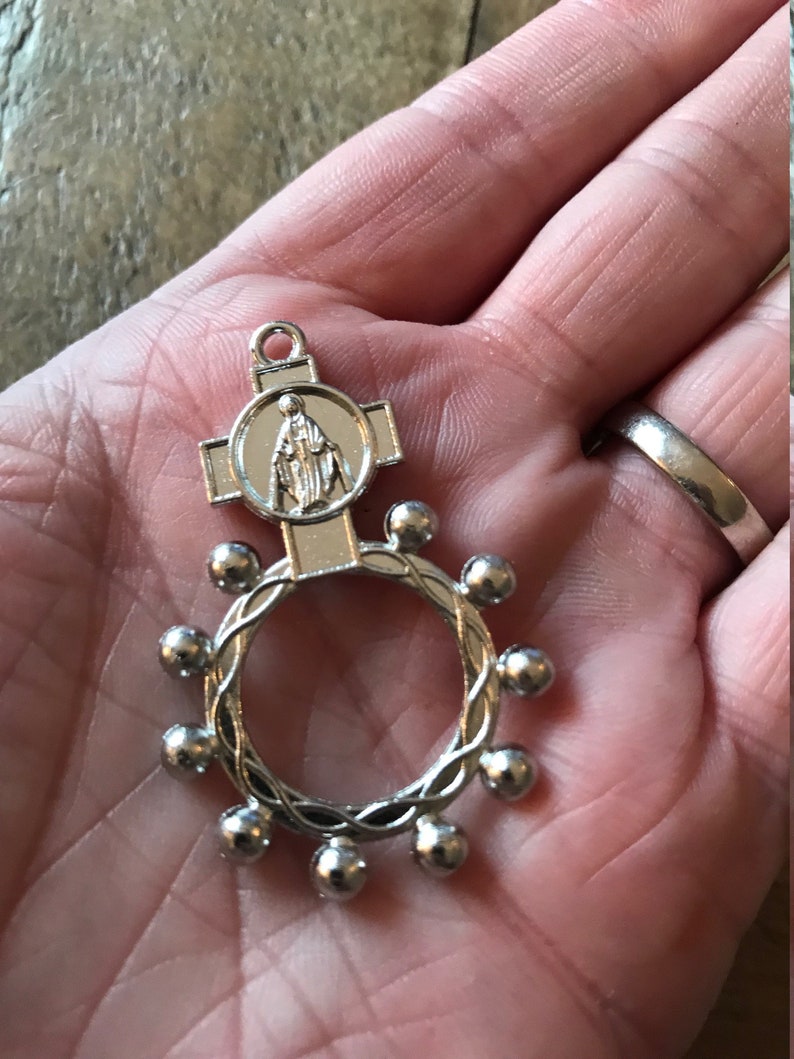 Catholic Finger Rosary Ring. Pocket Rosaries. Rosario Prayer Etsy UK