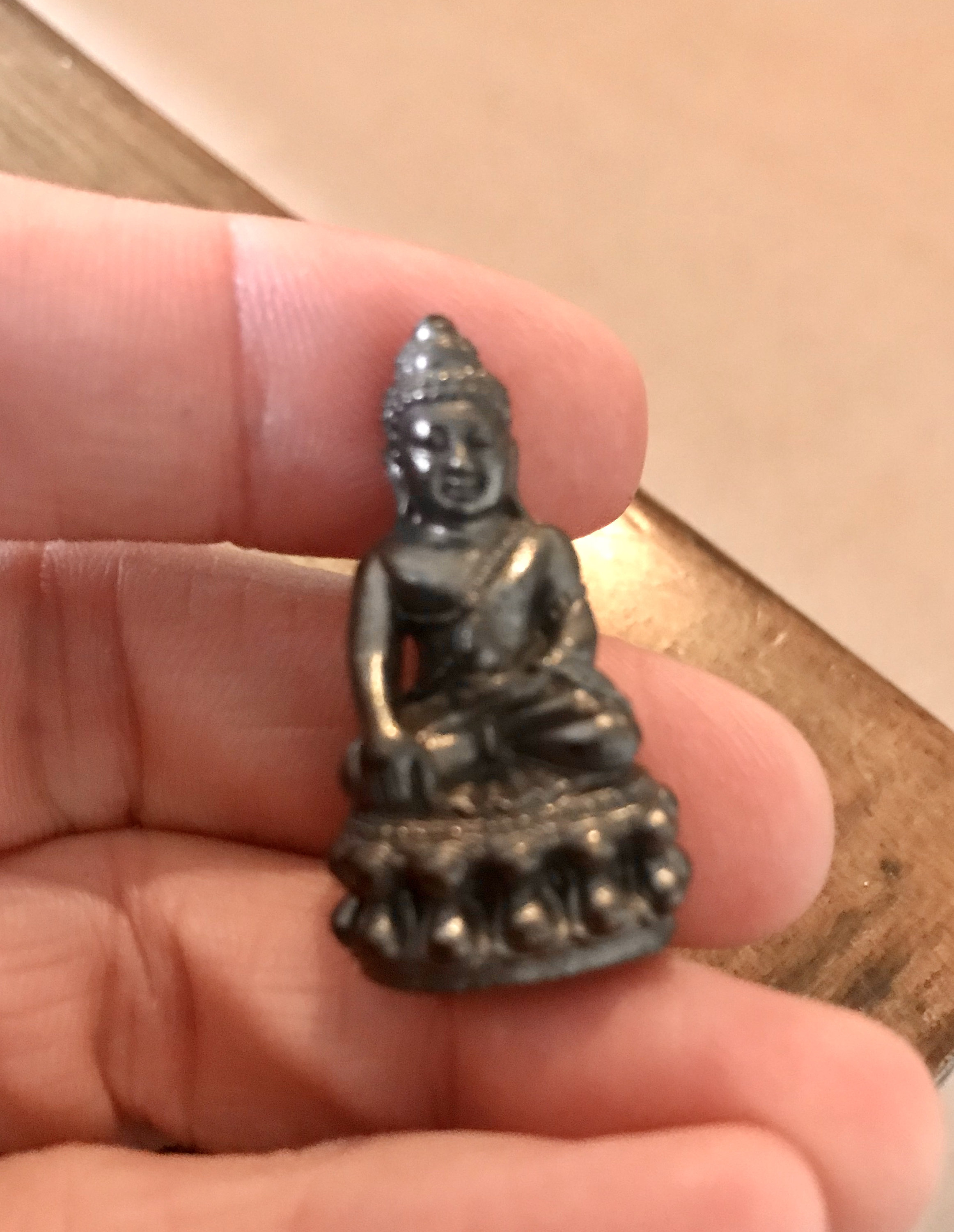 Small Buddha Statue. Metal Ornament of Buddha. Buddhist amulet Etsy
