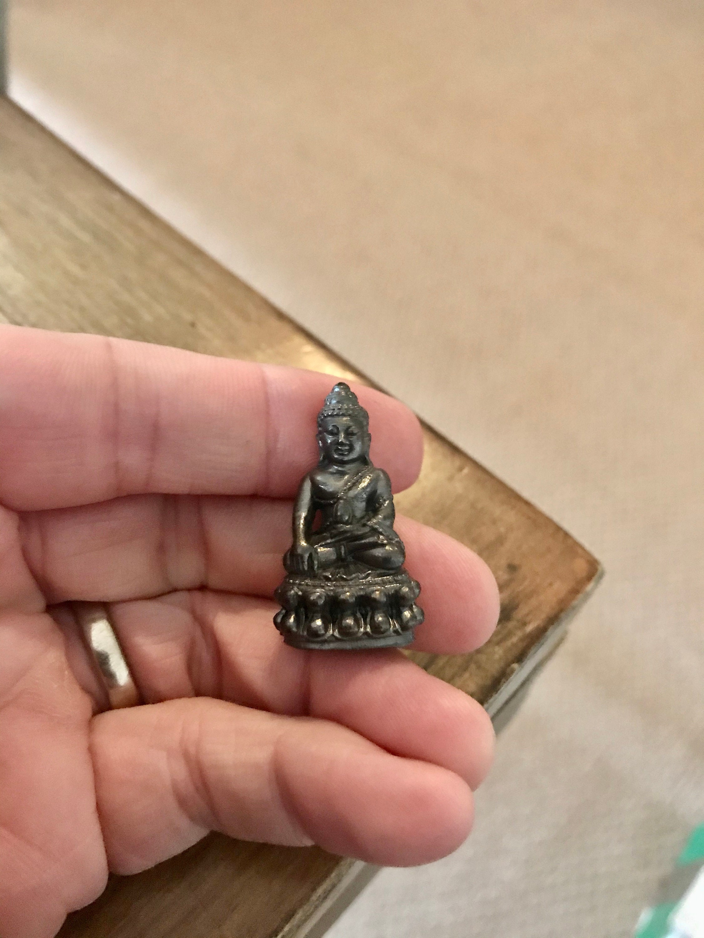 Small Buddha Statue. Metal Ornament of Buddha. Buddhist Amulet Etsy