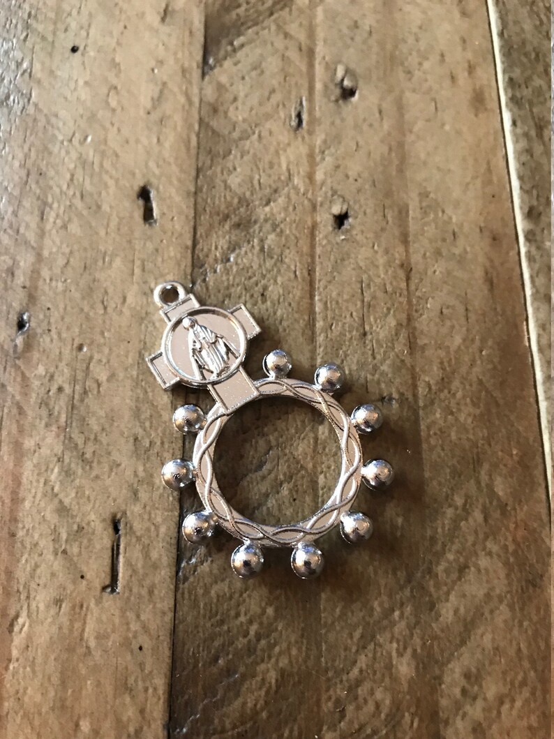 Catholic Finger Rosary Ring. Pocket Rosaries. Rosario Prayer Etsy UK