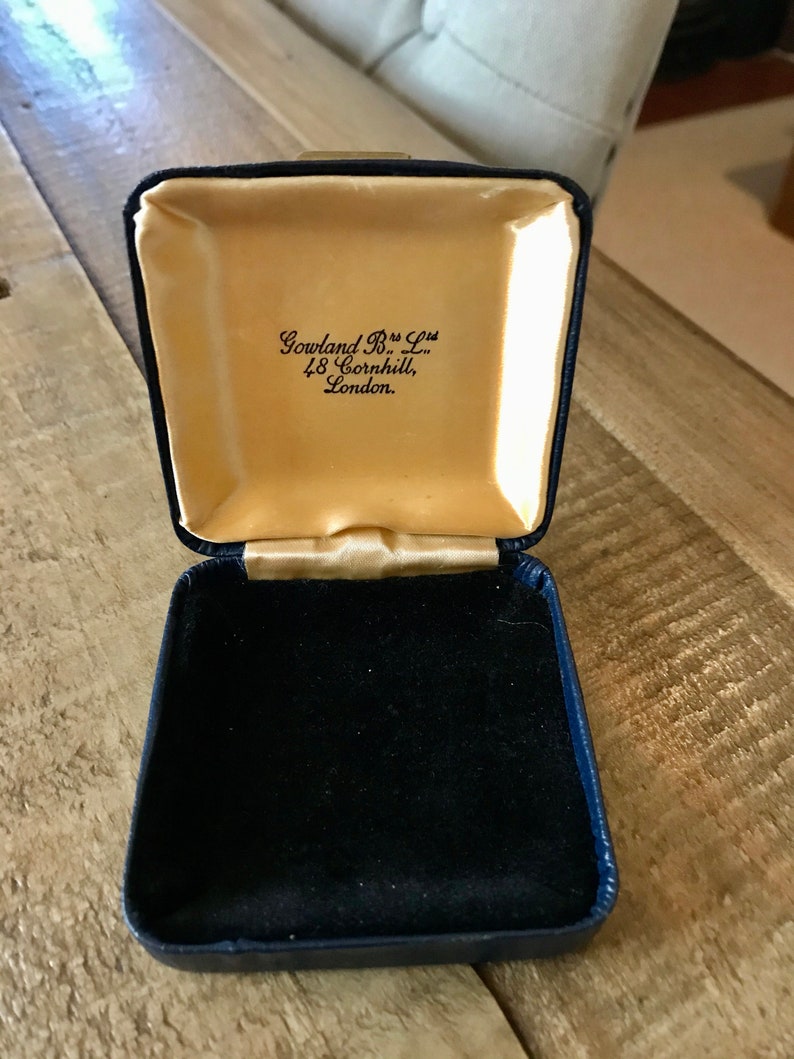 Retro Jewelry Box Vintage Jewellery Box British Jewellers Box.