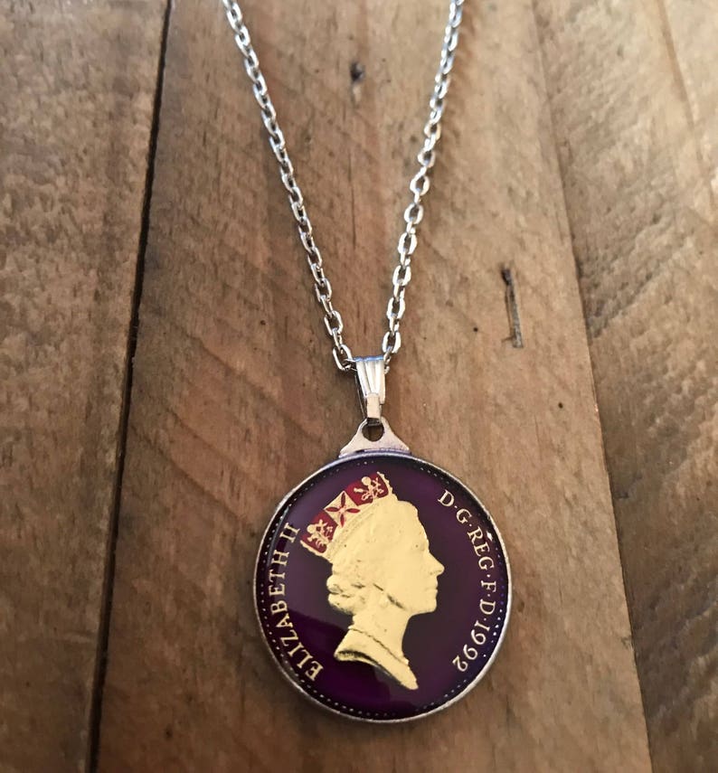 27th Birthday Gift for daughter niece 1992 Enamel Coin Necklace Wedding Gift for Bride 27th Wedding Anniversary Present for wife mom