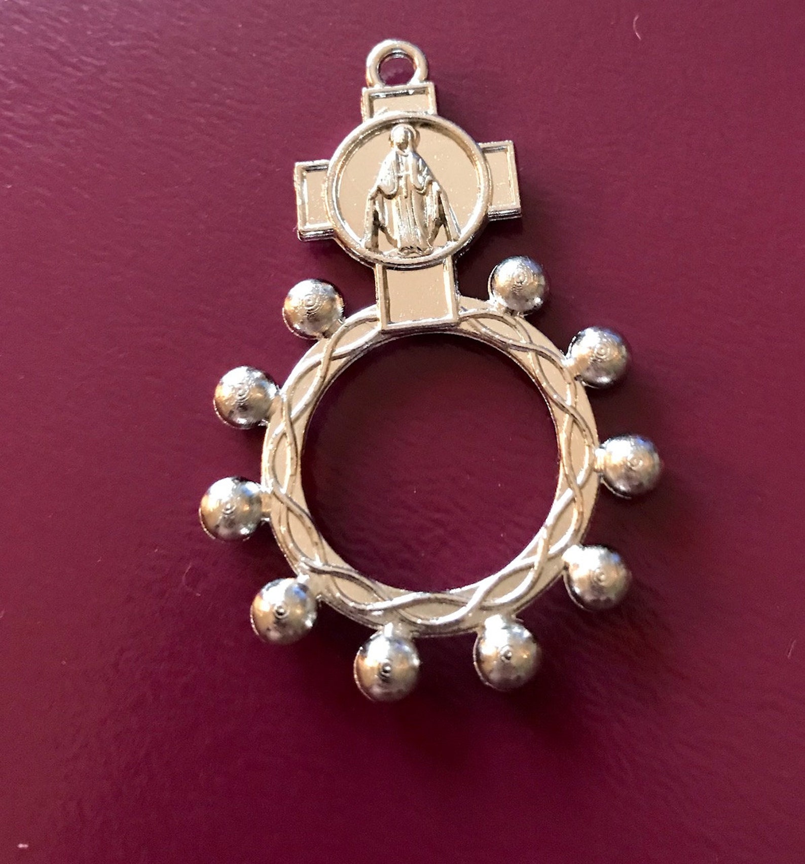 Catholic Finger Rosary Ring. Pocket Rosaries. Rosario Prayer Etsy UK