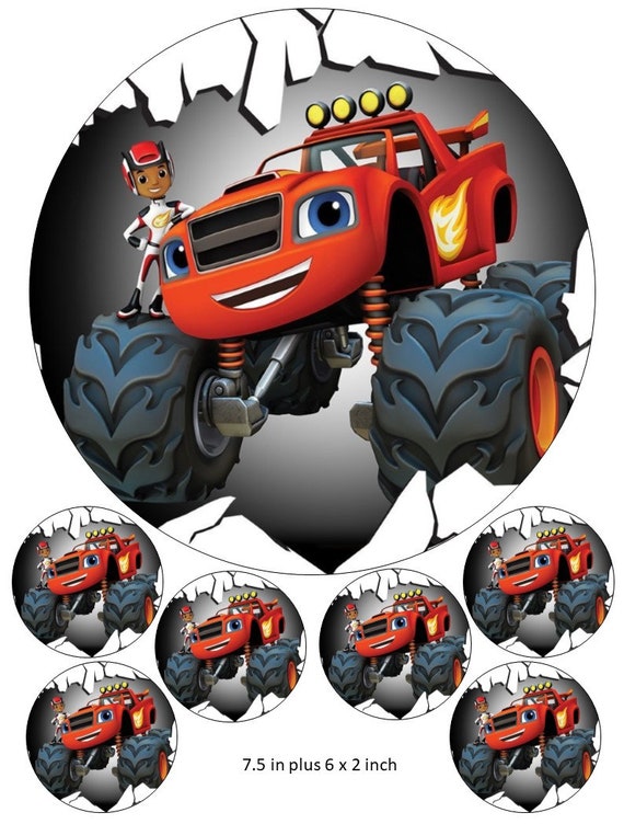 Dinotrux Pastel Y Cupcake Toppers Ty y rivvit Dozer Skya Garby Cumpleaños.
