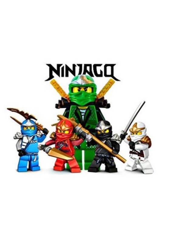 Lego Ninjago Urodzinowy Tort I Babeczki Toppers Urodziny Etsy