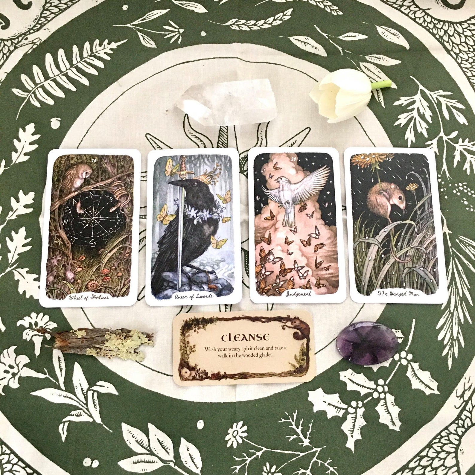 Oak Ash And Thorn Tarot 4 Card Oak Ash and Thorn Tarot Reading with Ashley | Etsy