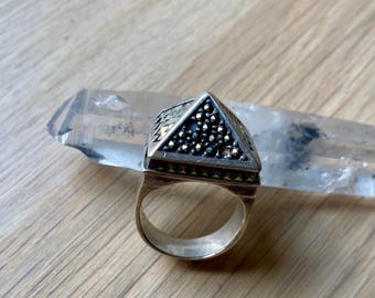 Anillo Buma vintage de plata de ley