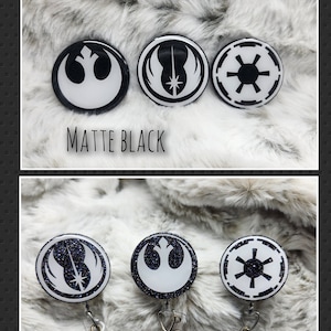 Galaxy inspired badge reel