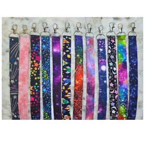 Galaxy fabric breakaway lanyard
