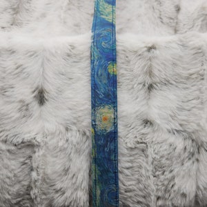 Starry Night fabric breakaway lanyard