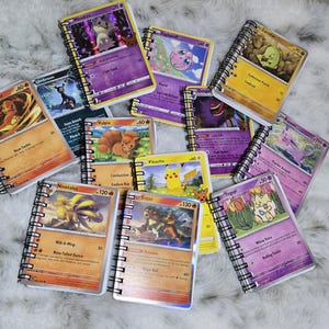 Caderno de cartas colecionáveis Pokémon