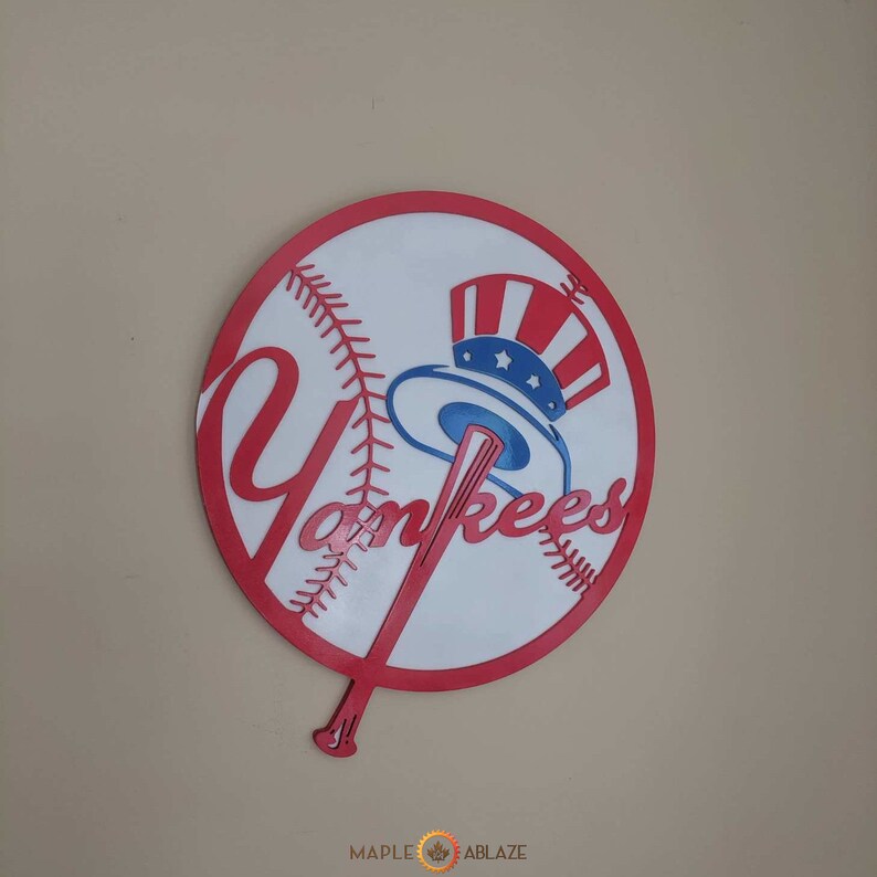 3D New York Yankees Wooden Sign Etsy