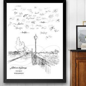 Washington DC Skyline Bridal Shower Capital Wedding Washington D.C Wedding Alternative Guest Book Party Supplies Wedding Guestbook