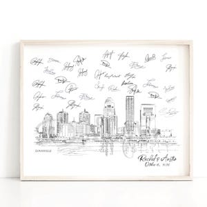 Louisville Wedding Guestbook, Unique Guest Book, Kentucky, Bridal Shower, Guest Book Ideas, Custom Guestbook Alternative, Wedding Sign-in