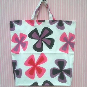Handmade cotton fabric shopping bag