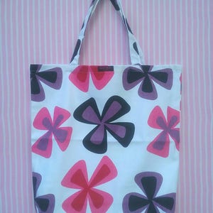 Handmade cotton fabric shopping bag