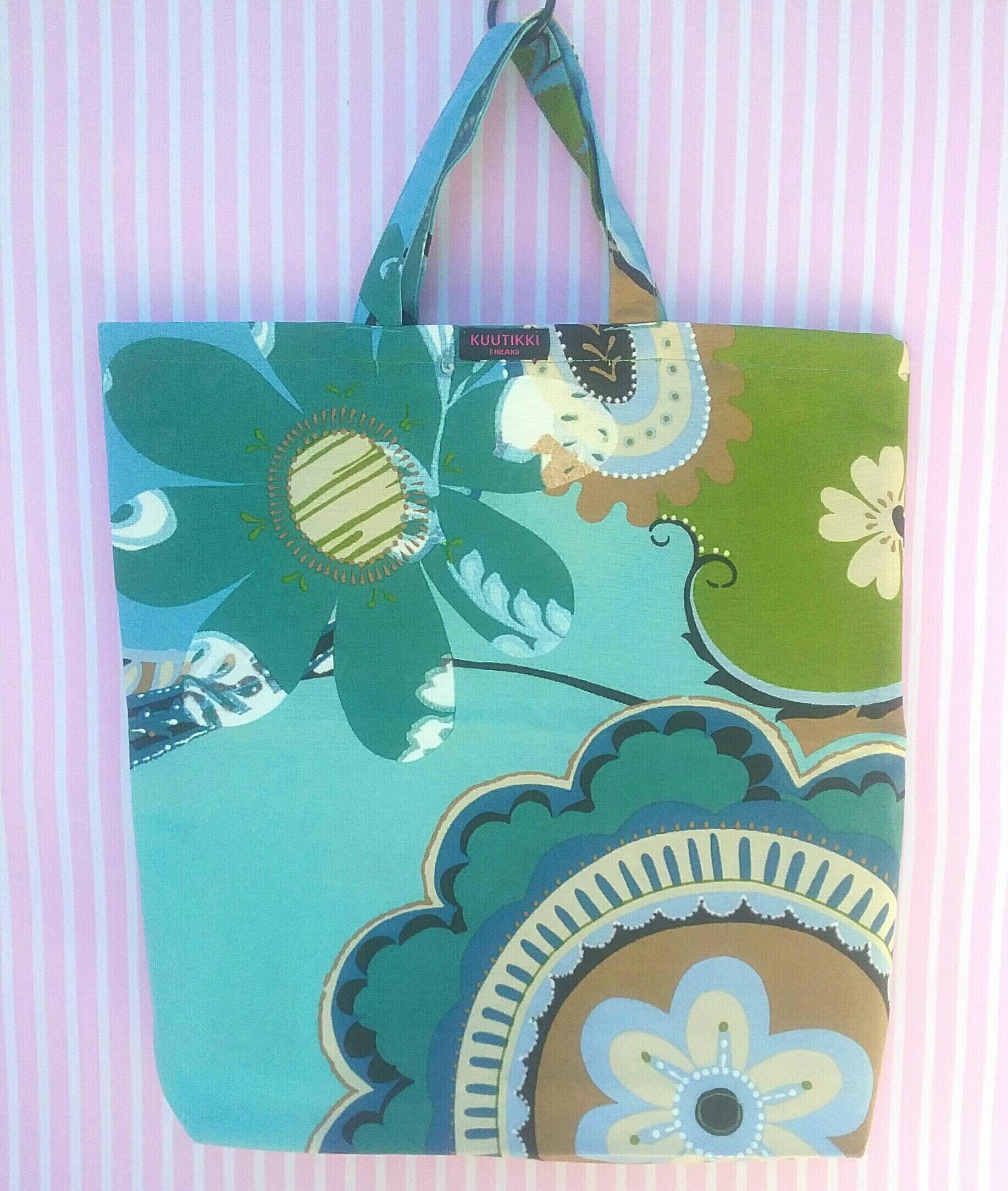 Handmade cotton/mix fabric carrier bag Etsy 日本