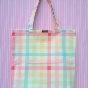 Handmade cotton fabric shopping bag