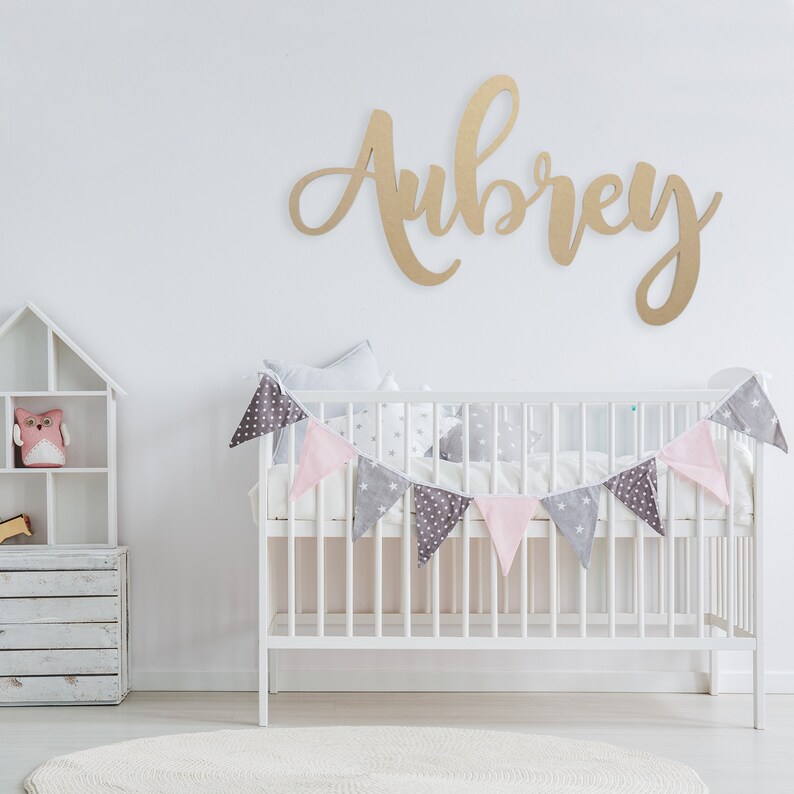 Extra Large Above the Crib Name Sign Above Bed Decor Above Etsy