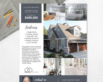 real estate flyer etsy word real estate flyer template