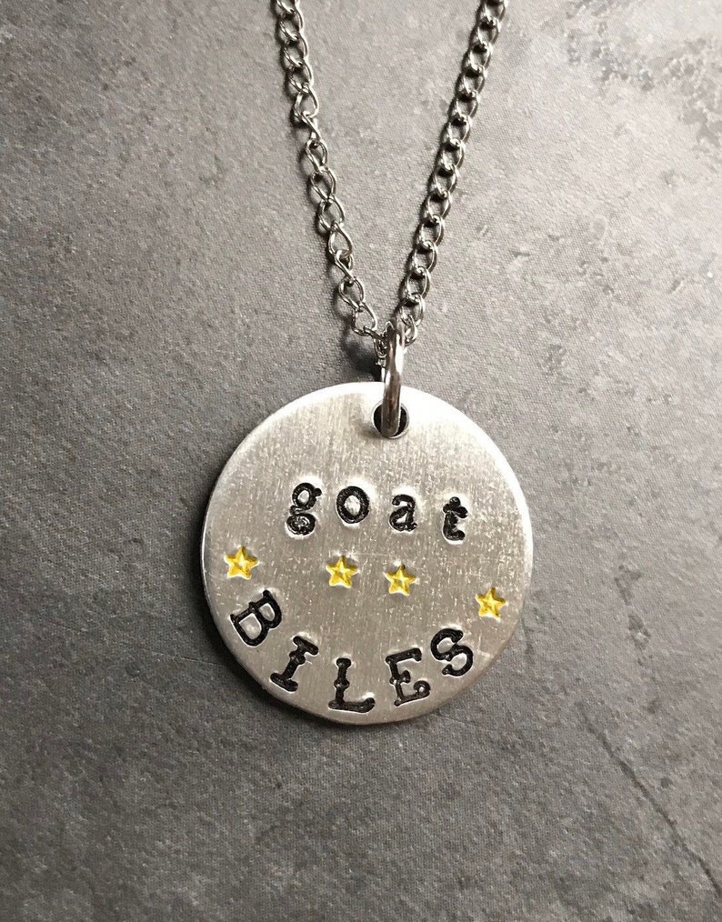 Goat greatest of all time simone biles gymnastics necklace ...