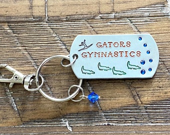 Gators gymnastics keychain florida athletics chomp chomp