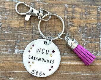 W Carolina Catamounts keychain