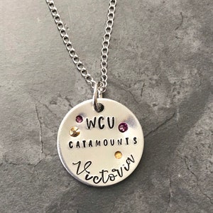 college catamounts university mascot necklace university graduate gift