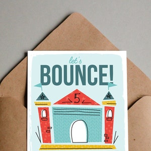 Kids Birthday Party Invitation | Bounce House Invite | 5x7 Printable Invite