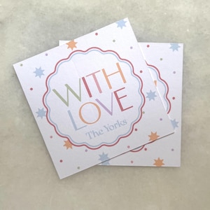 Starburst Sint-jakobsschelp Kleurrijke visitekaartjes Cadeaukaartje Bijsluiter familiecadeau