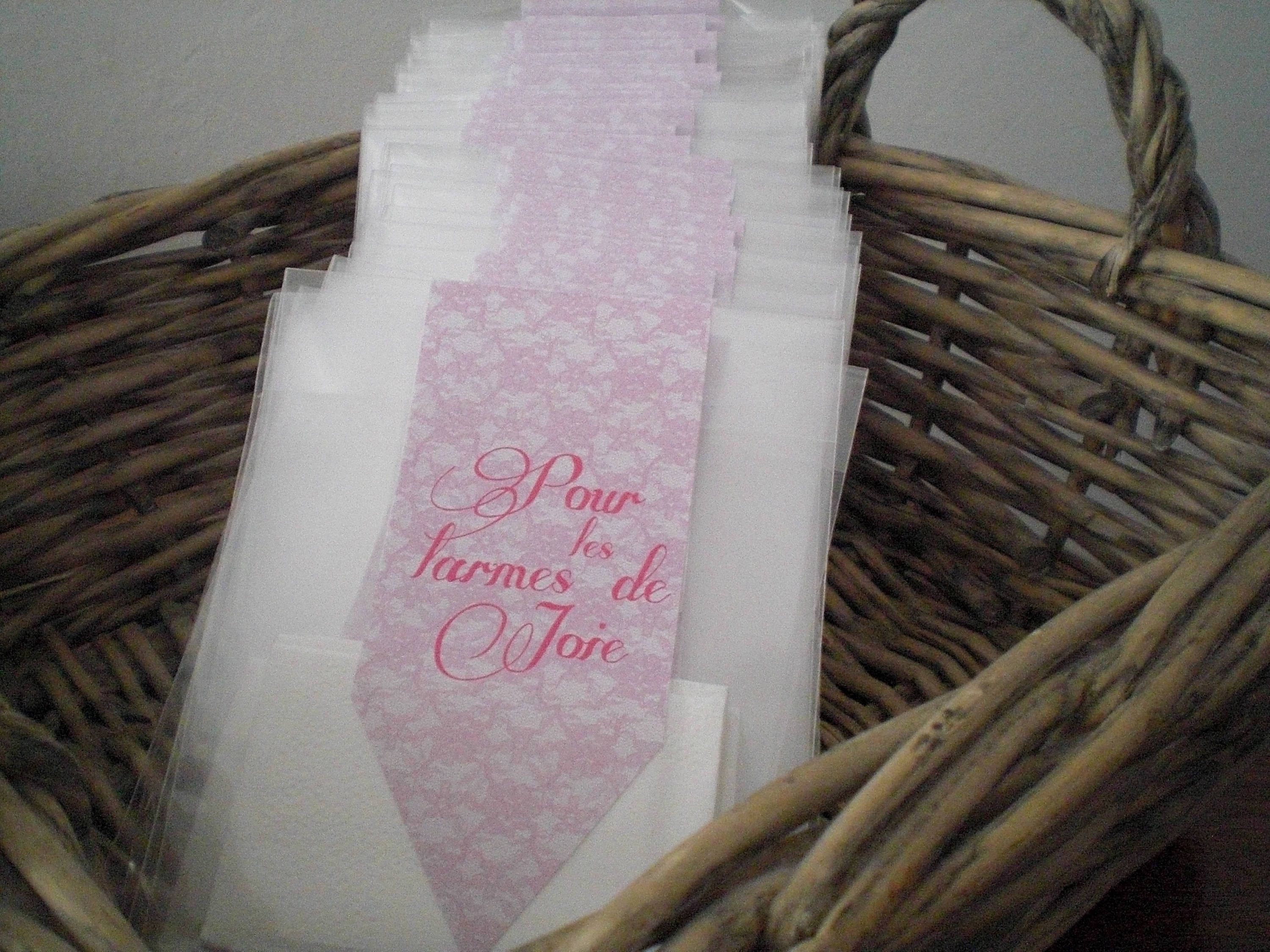 10 Sachets mouchoir Pour les larmes de joie | Etsy