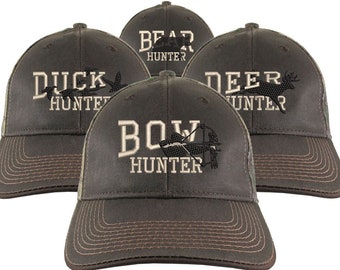 Custom Personalized Hunter Embroidery on an Adjustable Full Fit RealTree XTRA Camo Baseball Cap Your Choice of 4 Front Designs + Options