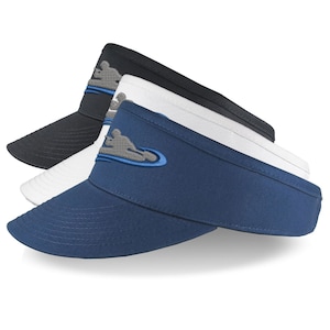 Oversized Cotton Sun Visor: Custom Embroidery, Adjustable, High Crown
