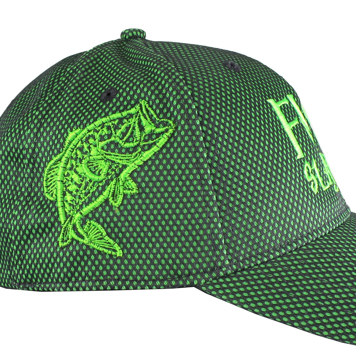 Buy Custom Fish Slayer 3D Puff Bass Embroidery on an Adjustable Structured  Kelly Green Mid-profile Baseball Cap Fishing in Style With Options Online  in India 