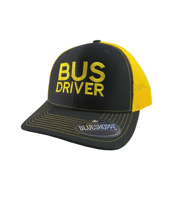 Custom Camo Mesh Trucker Hat Worlds Best School Bus Driver Embroidery One Size