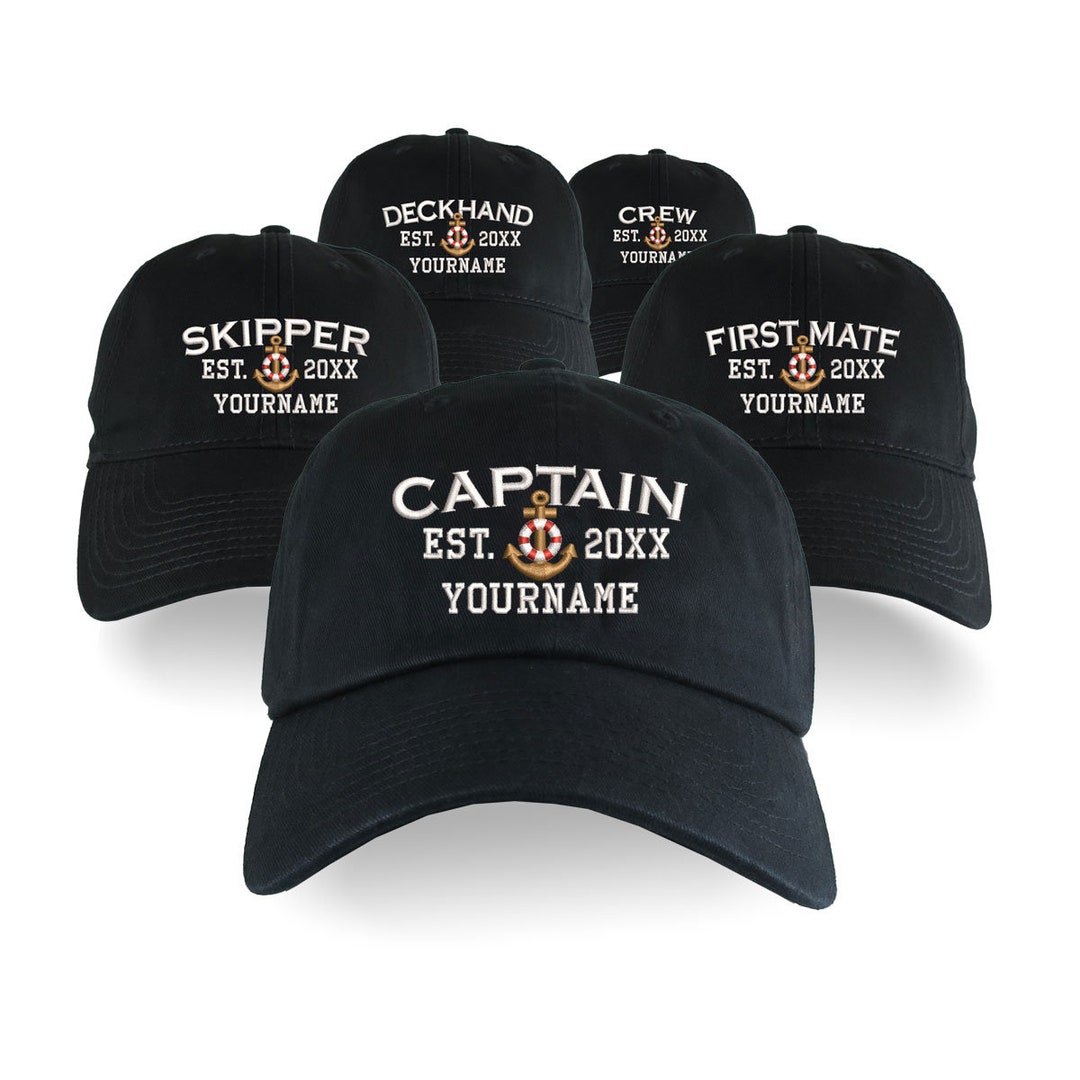 Custom Personalized Captain First Mate Skipper Deckhand Crew